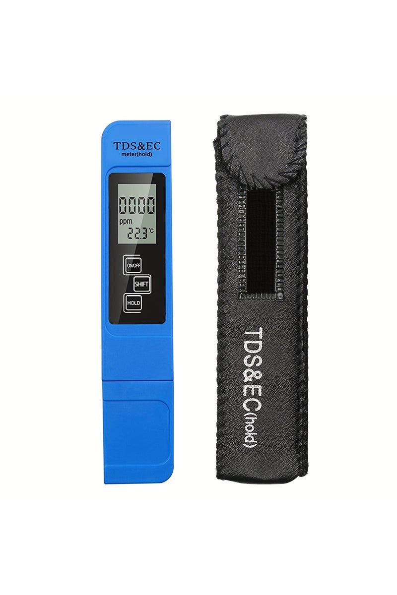 erorex 0.01 Blue Holsters Box 3in1 Water Quality Detection Pen Household Drinking Water Purity EC Meter Hig