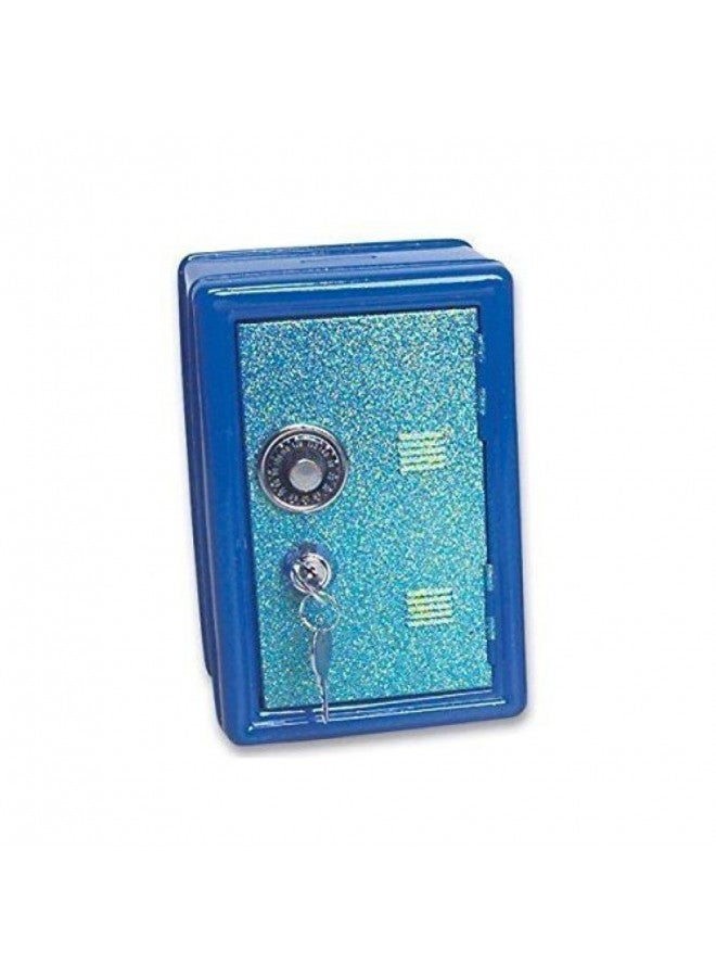 Rhode Island Novelty 7 Inch Glitter Locker Safe Bank, One Piece per Order - Image 1