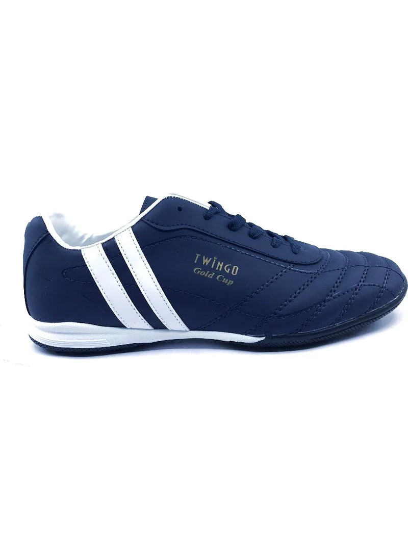 توين جو 134 Navy-White Men's Artificial Turf Football Shoes