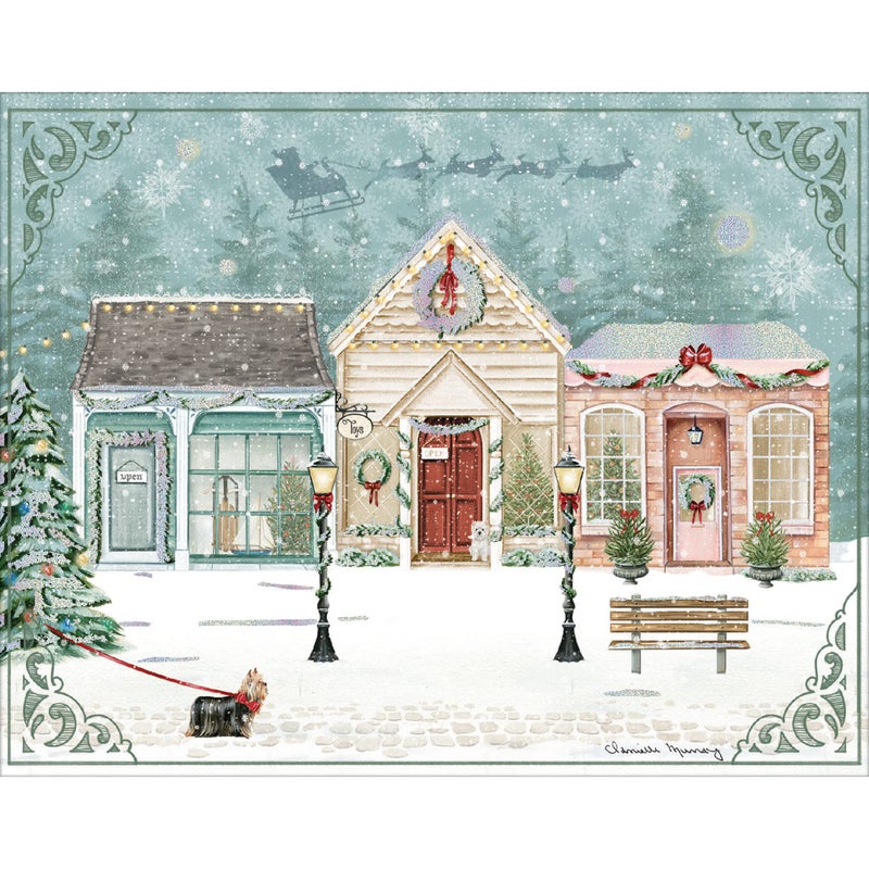 LANG Its Christmas Boxed Christmas Cards by Danielle Murray 18 Cards with 19 Matching Envelopes LinenEmbossed Paper Stock 1004904