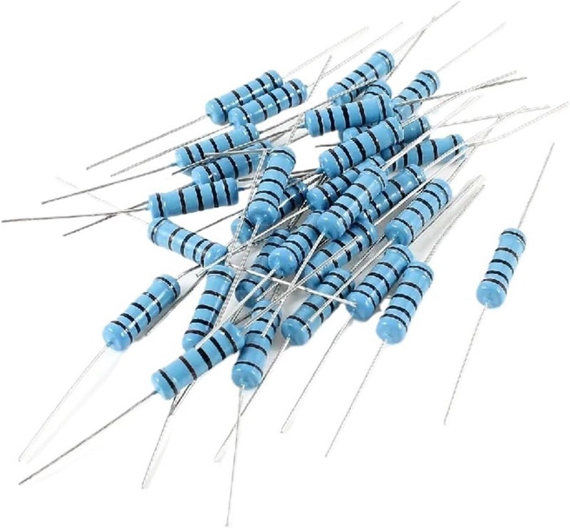 Resistors 100PCS 2W Metal Film Resistor 1% Five-Color Ring Power 0.1~1M 2 4.7 10R 47 100 220 360 470 1K .2K 10K 100KOhm(360K Ohm) - Image 3