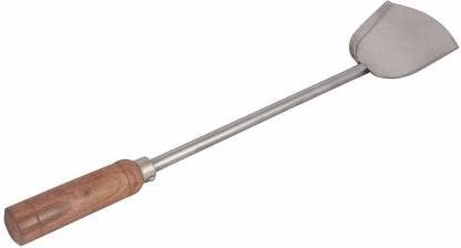 Faas Steel Chinese Palta With Chiness Ladle With Wooden Handle Pack Of 2 Kitchen Tool Set 18 Cm - Image 4