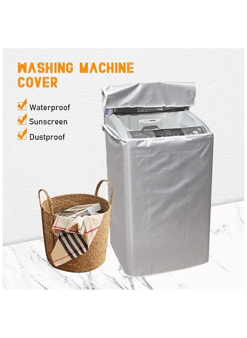 Washer and Dryer Covers,Top Load Washing Machine Cover Laundry Dryer Protect Cover - Dustproof Waterproof Design for Easy Use Fit for Most Front-loading Machine