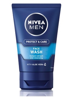 Nivea Protect And Care Refreshing Face Wash For Men With Aloe Vera Orignal 100ml  - Image 1