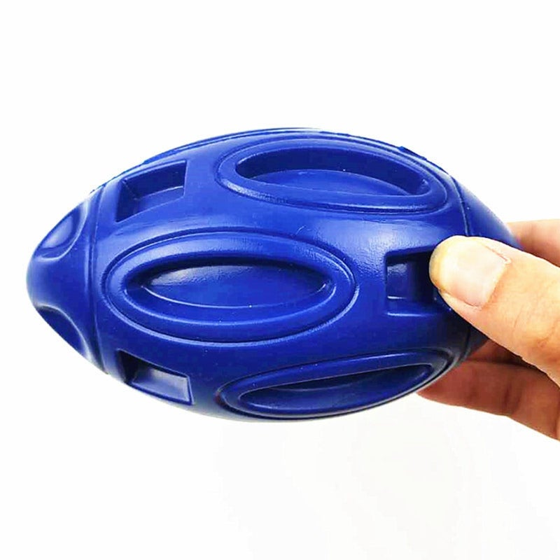 Rubber Sounding Rugby Rubber High Quality Pet Ball Grinding Teeth Bite Dog Toy Ball - Image 4