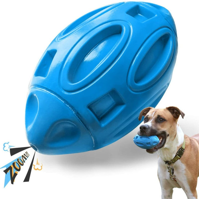 Rubber Sounding Rugby Rubber High Quality Pet Ball Grinding Teeth Bite Dog Toy Ball - Image 1