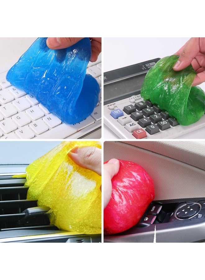 4PCs Universal Cleaning Gel Super Clean Quickly Remove Stains for PC Tablet Laptop Keyboards Car Vents Cameras Printers Calculators(yellow)  - Image 1