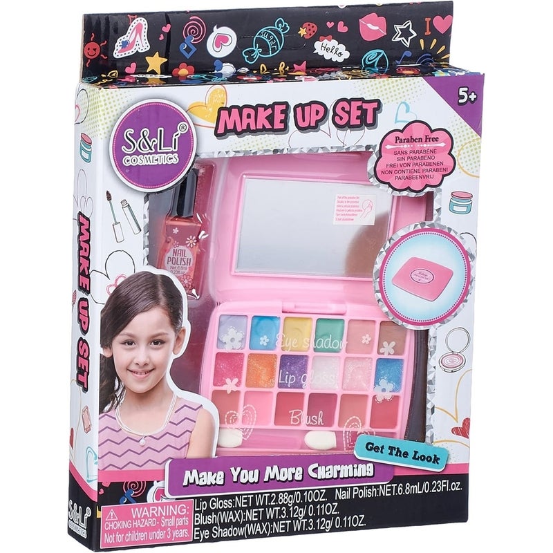 Cosmetics Make Up Set with Mirror - S22633 - Image 1