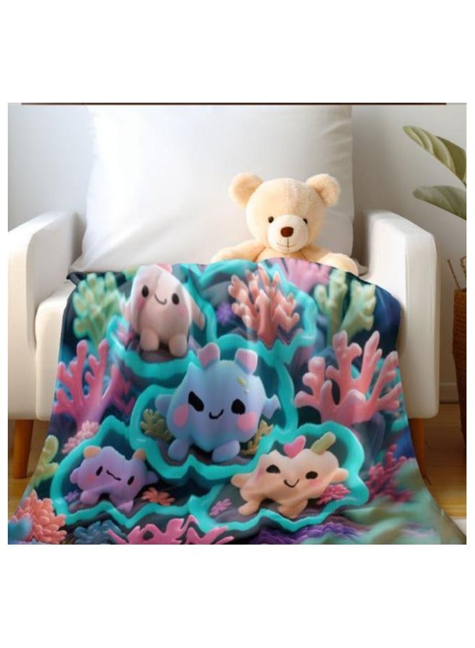 عام بطانية رقيقة من الفانيلا (دافئة ومريحة، ومناسبة للنوم واستخدام الألعاب وإزالة الغبار ومقاومة للرمل) 150 سم * 200 سم - 954 - Image 4