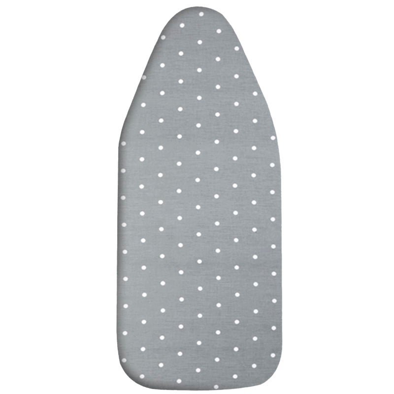 MZXcuin Small Ironing Board Cover Scorch Resistant Table top Ironing Board Cover with Padding Heat Reflective Heavy Duty Pad Gray dot 125x32