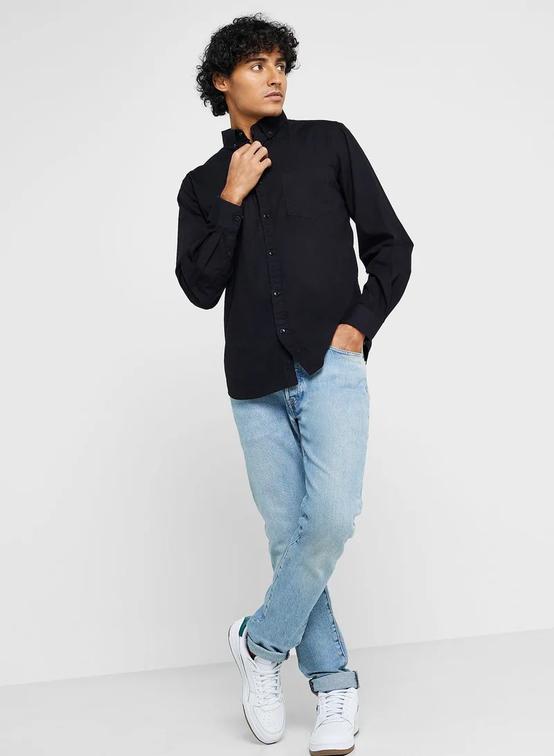 Seventy Five Pure Cotton Casual Double Pocket Shirt