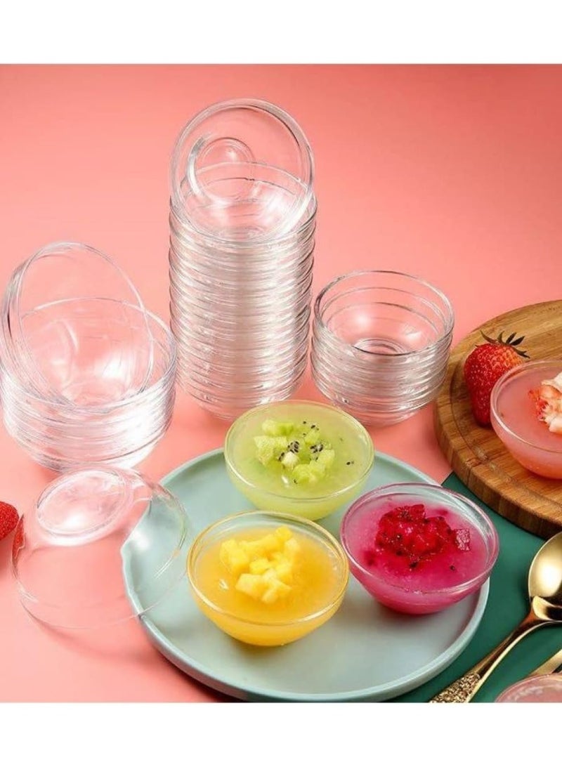 Set of 6 small glass bowls - Image 3