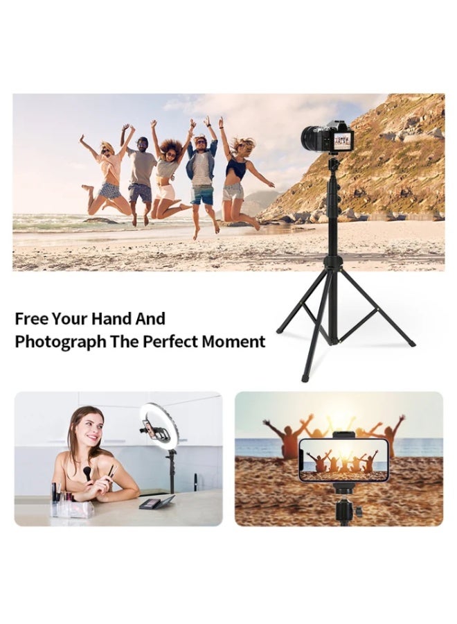 جيه ماري حامل ثلاثي القوائم MT-38 قابل للتعديل للكاميرا 590-1680 مم، حامل ثلاثي القوائم متين وخفيف الوزن مع إعداد سريع، متوافق عالميًا مع كاميرات DSLR والكاميرات الرقمية وكاميرات الفيديو، مثالي للتصوير الفوتوغرافي وتصوير الفيديو - Image 5