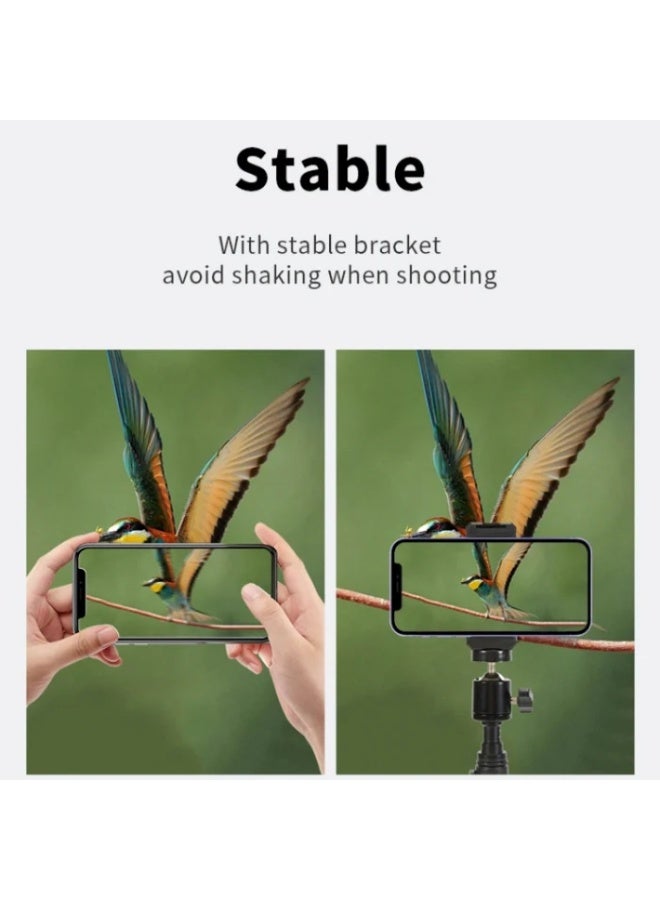 جيه ماري حامل ثلاثي القوائم MT-38 قابل للتعديل للكاميرا 590-1680 مم، حامل ثلاثي القوائم متين وخفيف الوزن مع إعداد سريع، متوافق عالميًا مع كاميرات DSLR والكاميرات الرقمية وكاميرات الفيديو، مثالي للتصوير الفوتوغرافي وتصوير الفيديو - Image 4