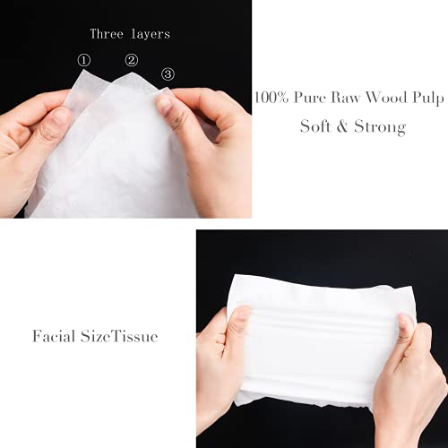 Clover مناديل وجه أنبوب دائري من كلوفر ومناديل سيارات - مناديل سفر في أسطوانة مدمجة لحامل الأكواب، المكتب، غرفة النوم، الزينة (ليتون، 3 طبقات، عبوة من 4)  - Image 5