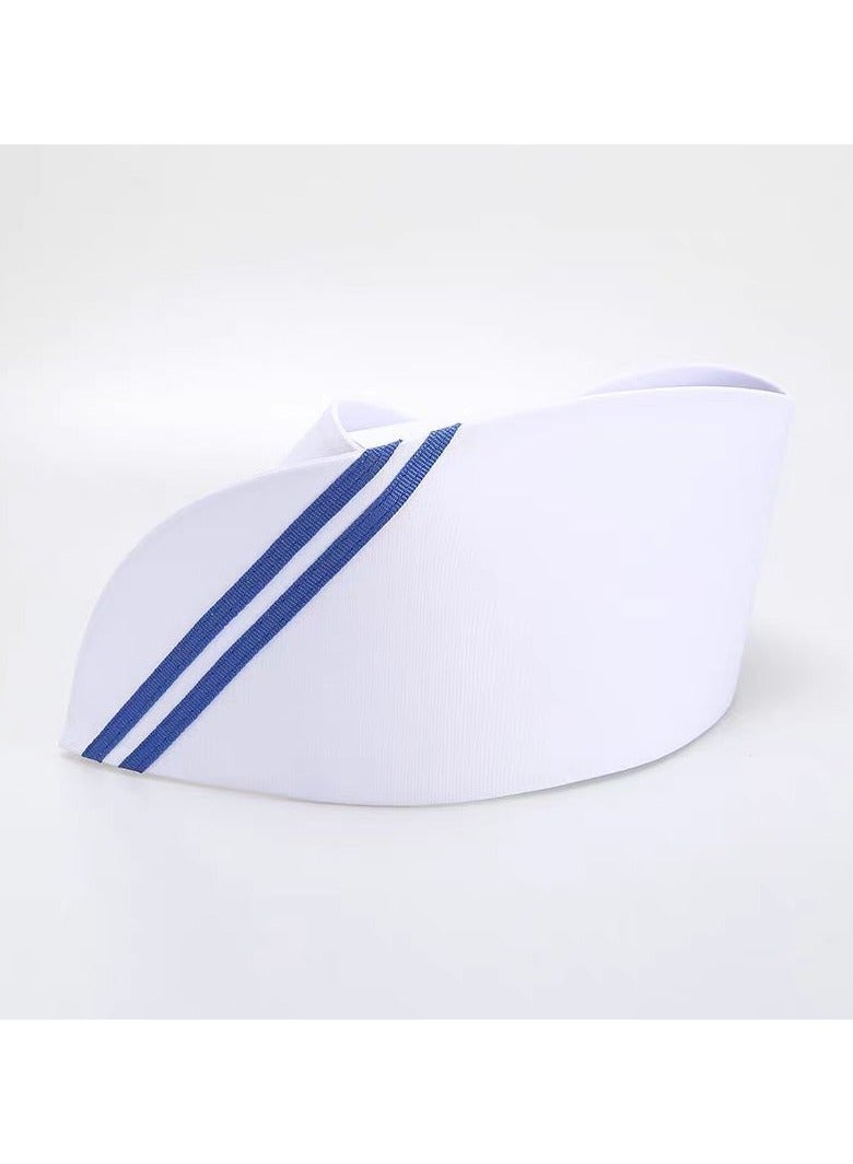 KUYING Thickened Nurse's Tailcoat Hat With Three Buckles And Adjustable Medical Work Cap 