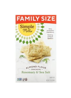 Simple Mills Simple Mills, Almond Flour Crackers, Rosemary & Sea Salt, Family Size, 7 oz (199 g)  - Image 1