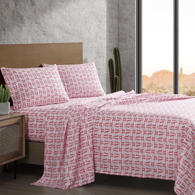 Wrangler - Queen Sheet Set  Super Soft Bedding Set  Luxuriously Soft Bedding Set  Yellowstone Inspired  Oeko-Tex Certified (Knockin Boots Pink  Queen) - Image 2