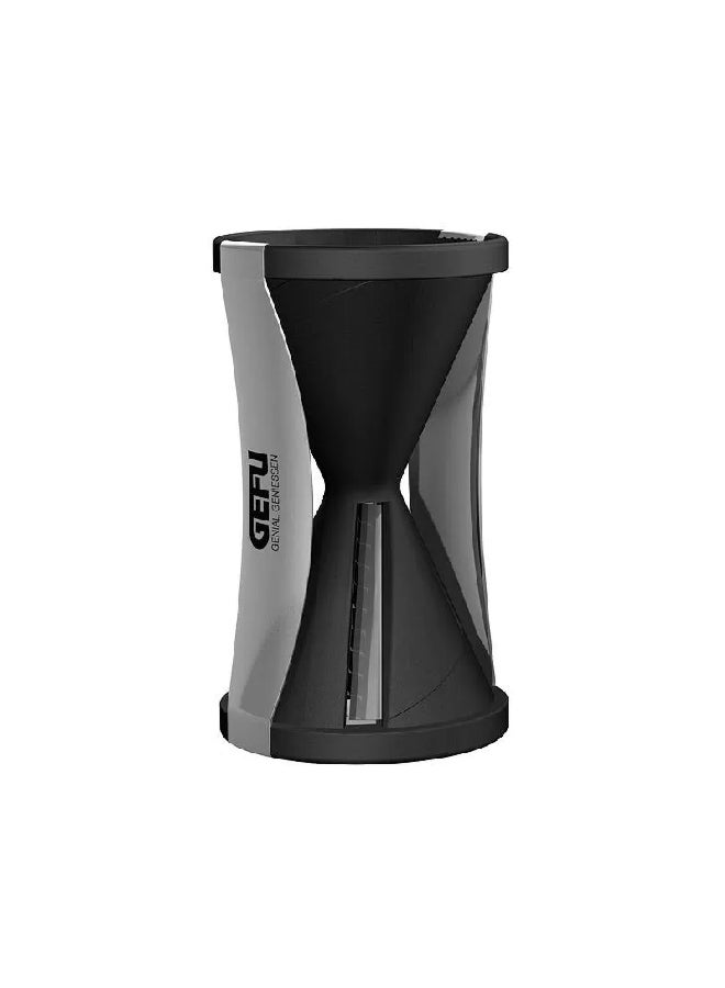 GEFU Plastic and Stainless Steel Spirelli Spiral Manual Slicer Black and Silver 13.2 x 5 x 5 cm 13460 - Image 1