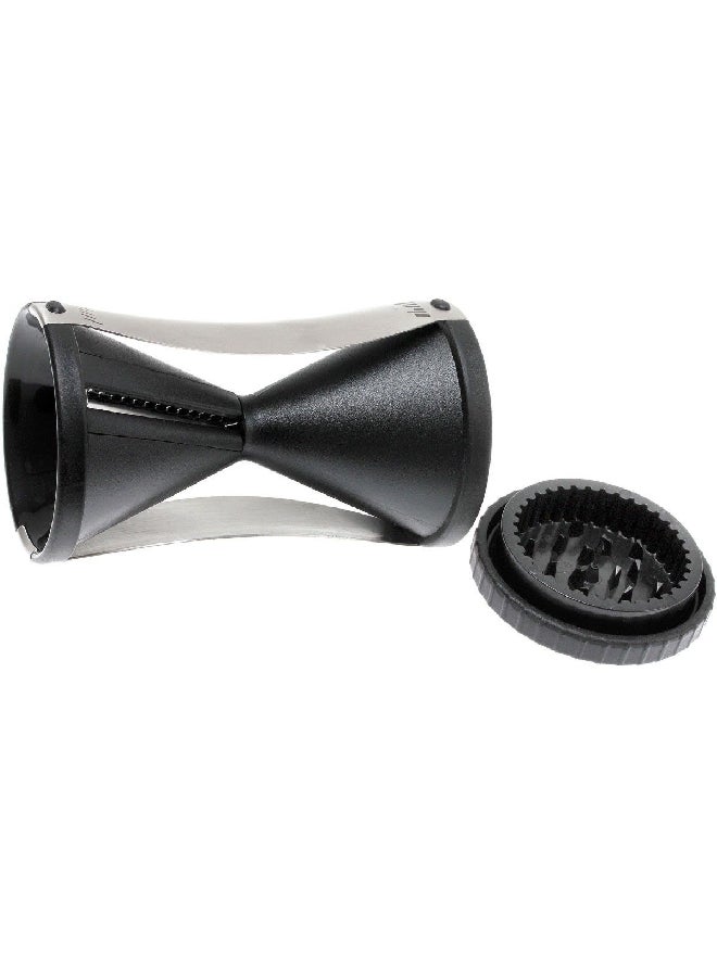 GEFU Plastic and Stainless Steel Spirelli Spiral Manual Slicer Black and Silver 13.2 x 5 x 5 cm 13460 - Image 2