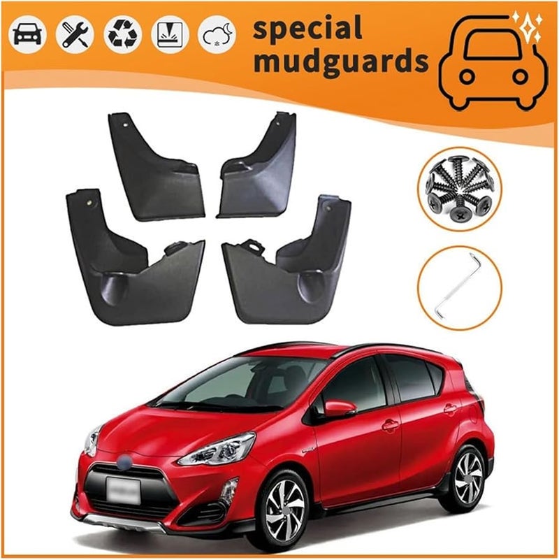 Toyota Aqua Axio 2011 2018 Mud Flaps Splash Guard Mudguards Replacement Set - Image 5