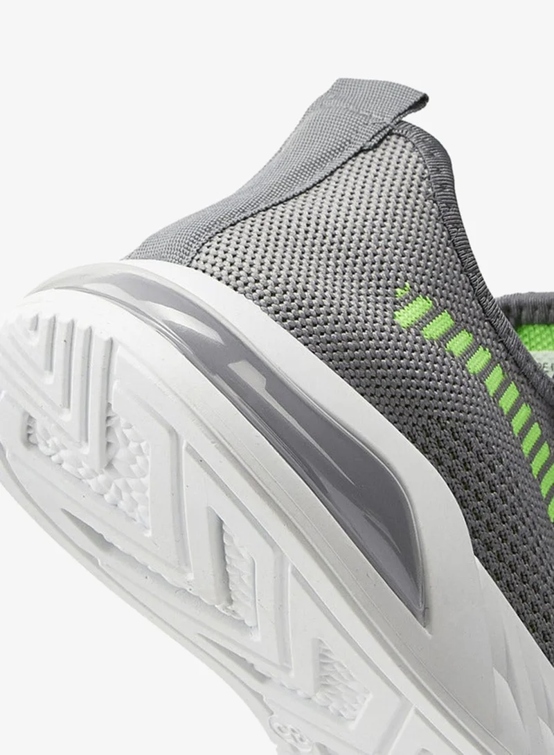 Oaklan by Shoexpress GREY Textured Lace-Up Sports Shoes for Men | Best Price UAE