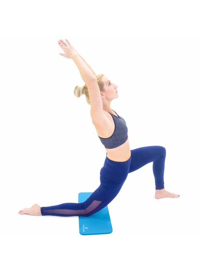 ProSourceFit Extra Thick Yoga Knee Pad and Elbow Cushion 15mm (5/8”) Fits Standard Mats for Pain Free Joints in Yoga, Pilates, Floor Workouts, Aqua - Image 3