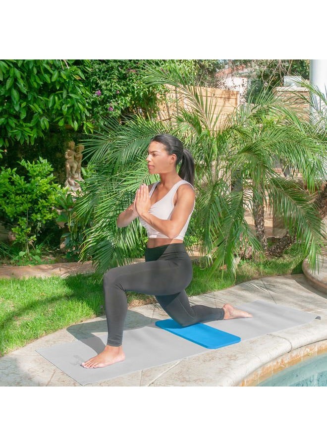 ProSourceFit Extra Thick Yoga Knee Pad and Elbow Cushion 15mm (5/8”) Fits Standard Mats for Pain Free Joints in Yoga, Pilates, Floor Workouts, Aqua - Image 5