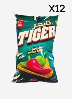 Tiger Chips Sweet Chili Flavored 12 Pack