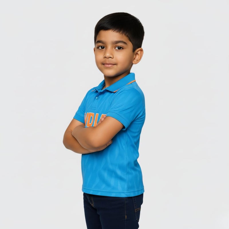 Cambridge | Team India Kids Jersey | Blue Cricket T-Shirt | Cricket Tshirt Kids | Cricket Tshirt for Boys - Image 5