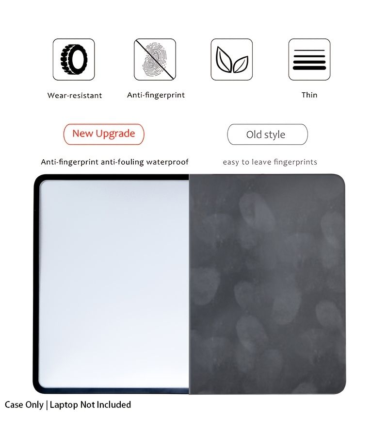 غطاء TPU ناعم الحواف متوافق مع MacBook Air 13 بطرازات 2020 و2019 و2018 - أسود - Image 5