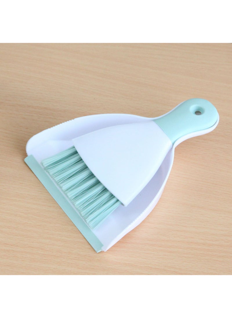 1 x 5 pcs Compact Desk Sweep Set Multi-Function Cleaner Nordic Green 