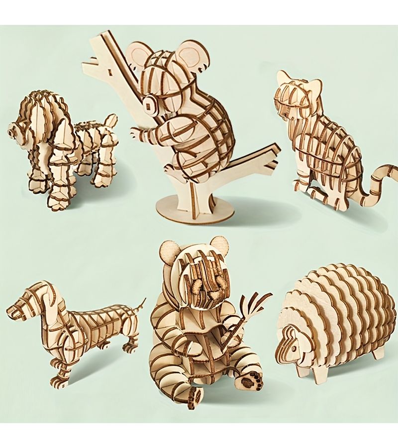 3D Three Dimensional Puzzle Assembly Craft Kit Sheep Model Desktop Animal Decoration Creative Toy Gift For Birthday Holiday - Image 1