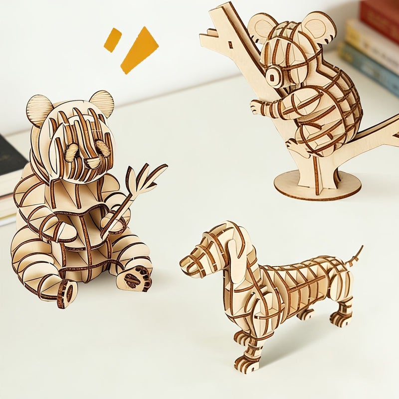 3D Three Dimensional Puzzle Assembly Craft Kit Sheep Model Desktop Animal Decoration Creative Toy Gift For Birthday Holiday - Image 5