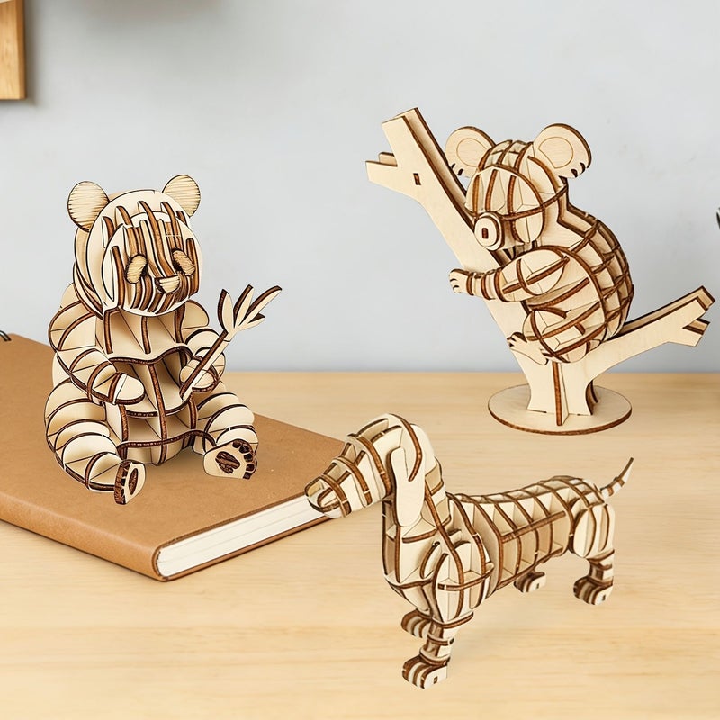 3D Three Dimensional Puzzle Assembly Craft Kit Sheep Model Desktop Animal Decoration Creative Toy Gift For Birthday Holiday - Image 4