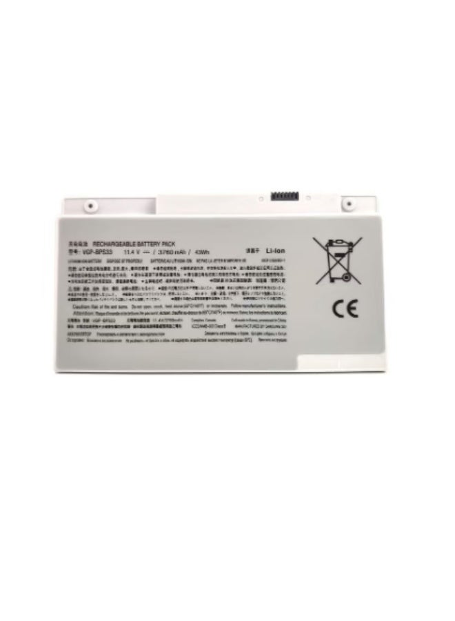 Terabyte Laptop Battery BPS33 Compatible for SONY VAIO SVT-14 SVT-15 T14 T15 Touchscreen Ultrabooks VGP-BPS33 (11.4V 3760MAH 43WH) - Image 3