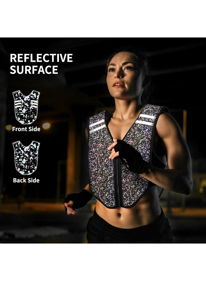 PROIRON PROIRON Weighted Vest, Soft Iron Weight Vest Reflective Jacket, Zero Leakage and Washable, for Men Women Running, Strength Training, Workout, Fitness, Weight Loss, Home Gym Exercise, 3kg 5kg 8kg 10kg - Image 4