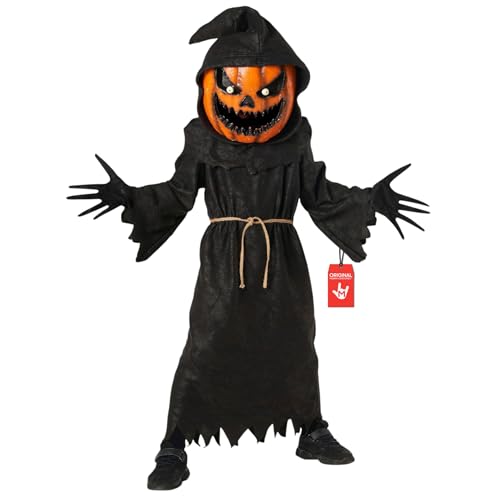 Morph Pumpkin Costume Kids Pumpkin Grim Reaper Costume Kid Scary Halloween Costumes For Kids Scary Halloween Costumes for boys 1012 Years - Image 1