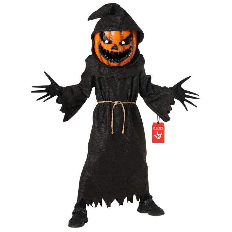 Morph Pumpkin Costume Kids Pumpkin Grim Reaper Costume Kid Scary Halloween Costumes For Kids Scary Halloween Costumes for boys 1012 Years - Image 2