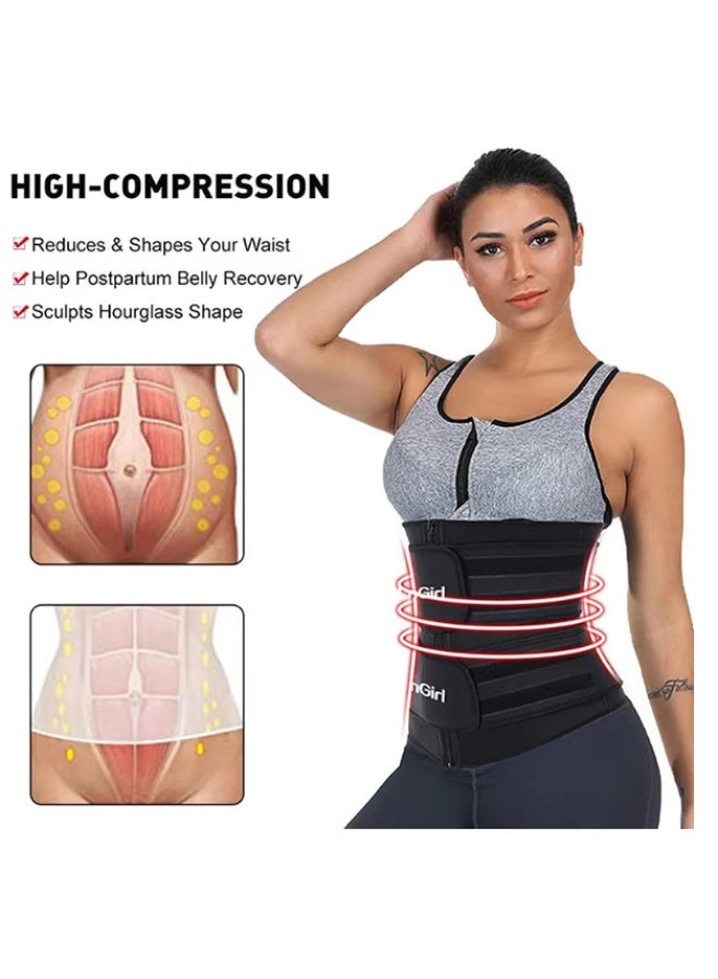 virenia Adjustable Waist Trainer Slimming Belt – Tummy Sauna Bandage Wrap – Body Shaper Compression Wrap – Plus Size Corset Waist Trainer for Women & Men - Image 4