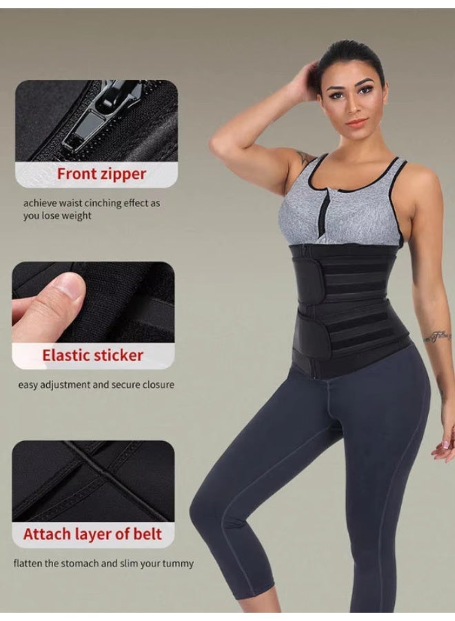 virenia Adjustable Waist Trainer Slimming Belt – Tummy Sauna Bandage Wrap – Body Shaper Compression Wrap – Plus Size Corset Waist Trainer for Women & Men - Image 5