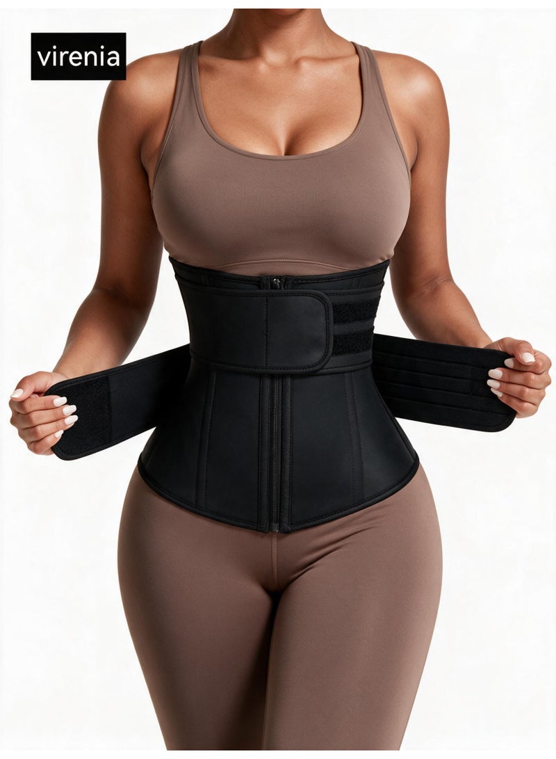 virenia Adjustable Waist Trainer Slimming Belt – Tummy Sauna Bandage Wrap – Body Shaper Compression Wrap – Plus Size Corset Waist Trainer for Women & Men-XL - Image 1