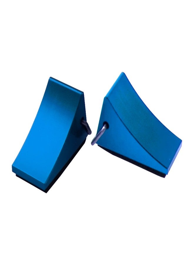 Share Goo 2Pcs ShareGoo 20mm/0.78inch RC Toy Crawler Simulation Tire Wheel Chock Decoration Accessories Compatible with Traxxas TRX-4 Axial SCX10 D90 Tamiya CC01 1/10 RC Crawler Car (Blue) - Image 2
