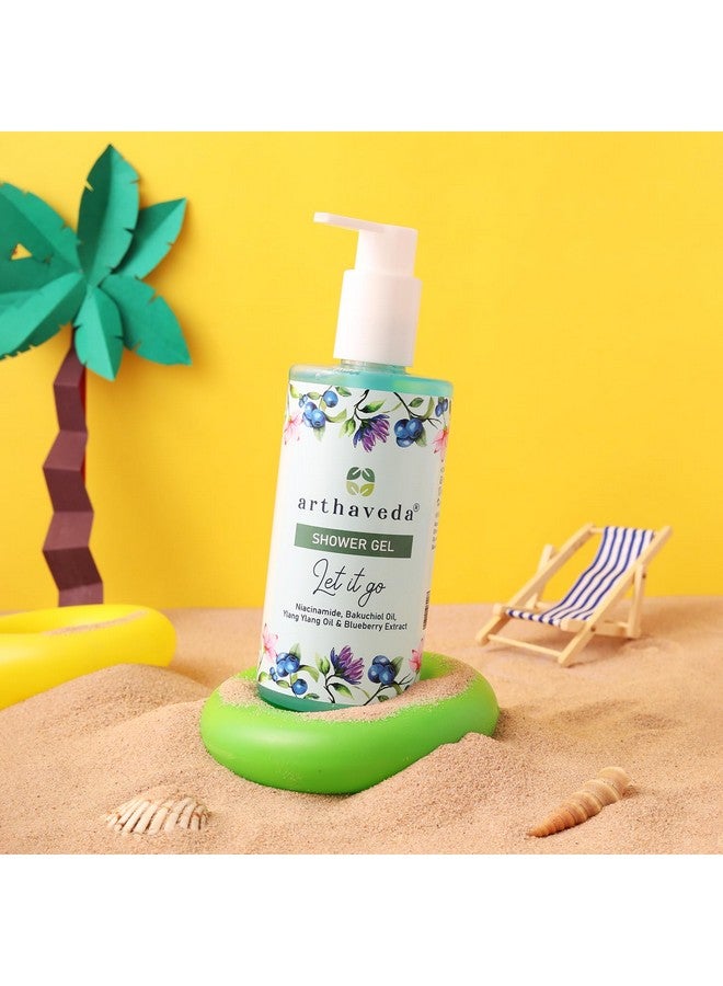 Arthaveda Shower Gel (Let it Go) - Infused with Niacinamide, Bakuchiol oil, Ylang ylang oil and Blueberry Extract | Paraben & SLS Free | 330 ml - Image 1
