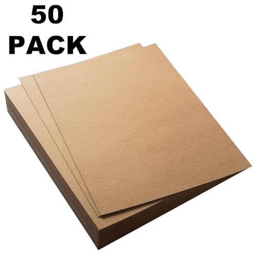 Bargain Paradise 50 Pack Kraft Paper - Brown Stationery Paper- Brown Craft Paper for Arts and Craft, Drawing, D.I.Y. Projects - Letter Size Kraft Paper - Laser & Inkjet Printer Compatible - 8.5 x 11 Inches - Image 3