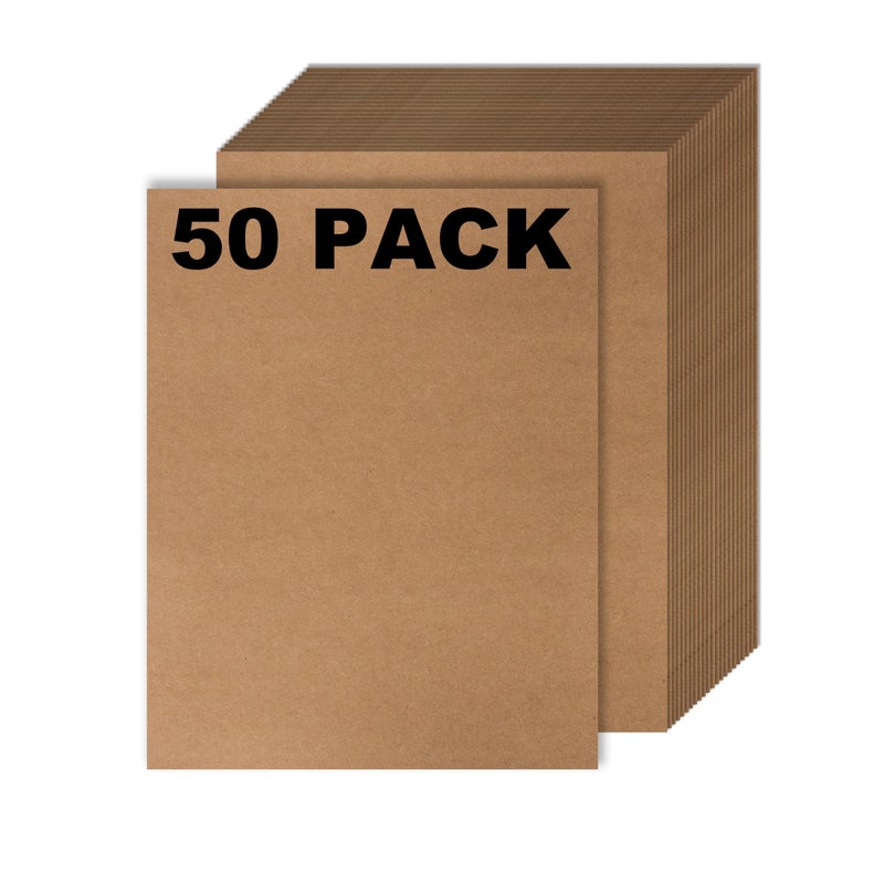 Bargain Paradise 50 Pack Kraft Paper - Brown Stationery Paper- Brown Craft Paper for Arts and Craft, Drawing, D.I.Y. Projects - Letter Size Kraft Paper - Laser & Inkjet Printer Compatible - 8.5 x 11 Inches - Image 5