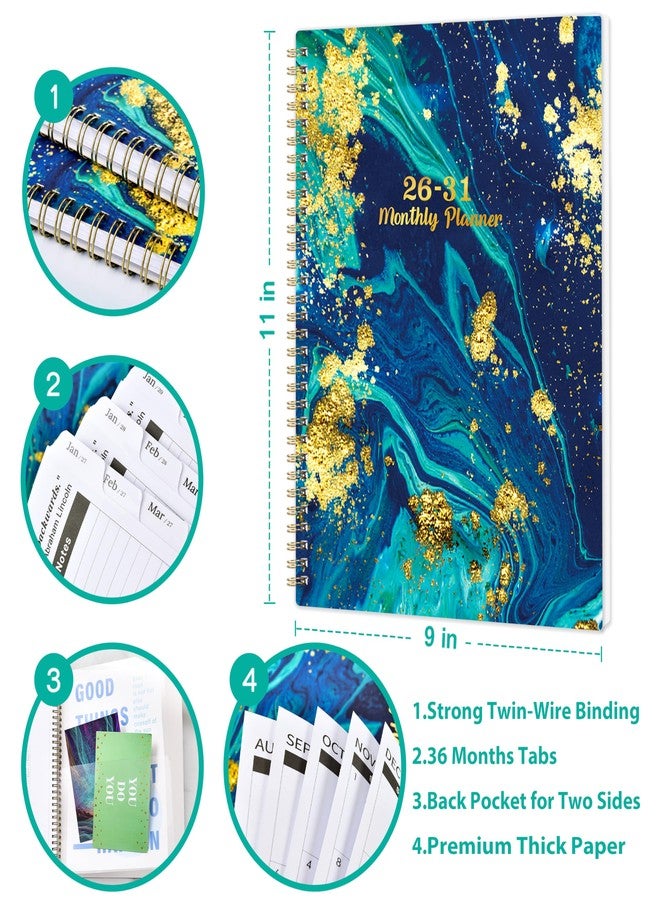 Journaltastic Monthly Planner/Calendar 2026-2031 - 5 Year Monthly Planner 2026-2031 from July 2026 - June 2031, 9" x 11", 2026-2031 Calendar Planner with Tabs - Image 3