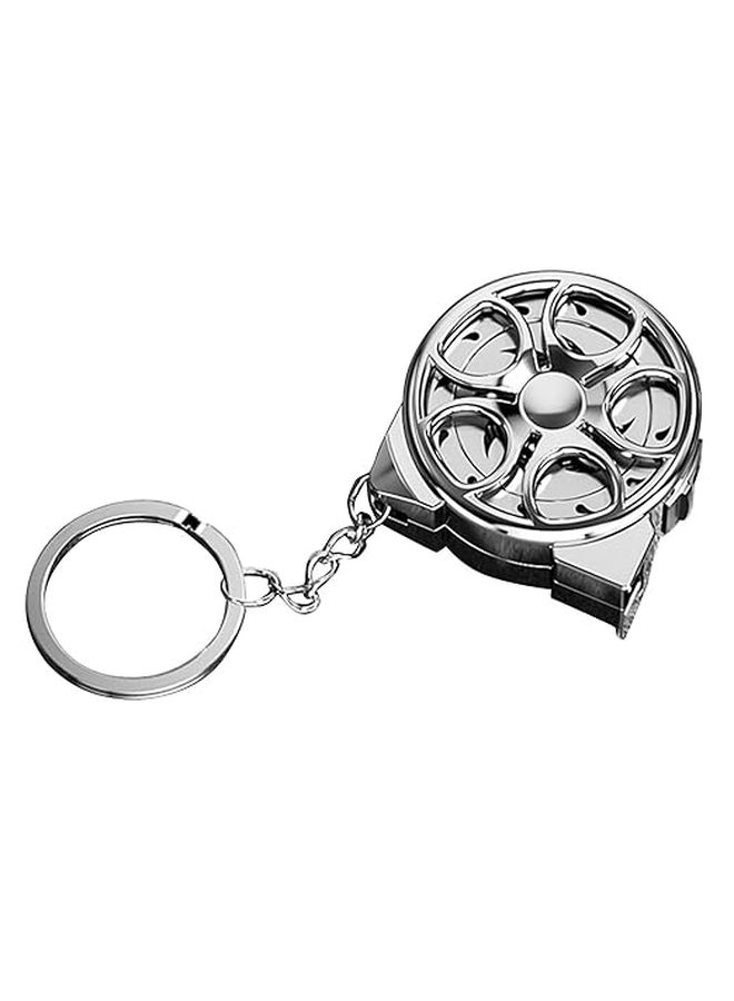 Silver Stretchable Mini 2M Stainless Steel Tape Measure Ruler With ABS Shell For Home Office Car DIY Projects - Image 1