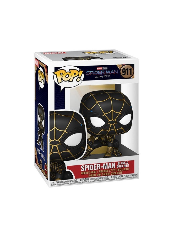 Funko Pop Marvel Spider Man No Way Home Spider Man In Black And Gold Suit 3.75 Inches (56827)  - Image 1