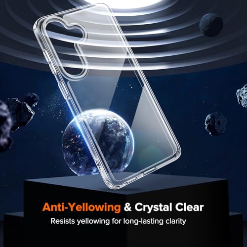 ivoler 3-in-1 Case for Samsung Galaxy S26 6.3” with 2 Pack Tempered Glass Screen Protector[Full Coverage], [Military Grade Protection] Slim Phone Bumper Cover Clear [Non-Yellowing] - Image 4
